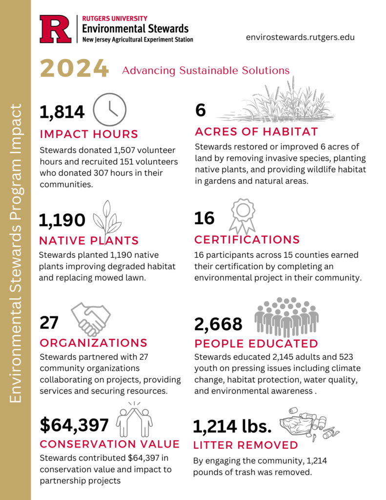 An infographic depicting program impact statements.